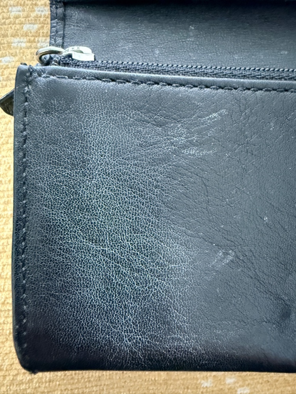 Coach Vintage  Black Leather Mia Wallet with Silver Logo Plaque - Picture 7 of 7